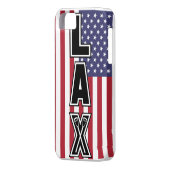 ラクロスのLAX米国の旗 Case-Mate iPhoneケース (裏面左)