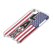 ラクロスのLAX米国の旗 Case-Mate iPhoneケース (下部)