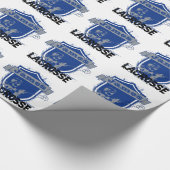 ラクロスはあなた自身のチーム名前を加えます ラッピングペーパー (角)