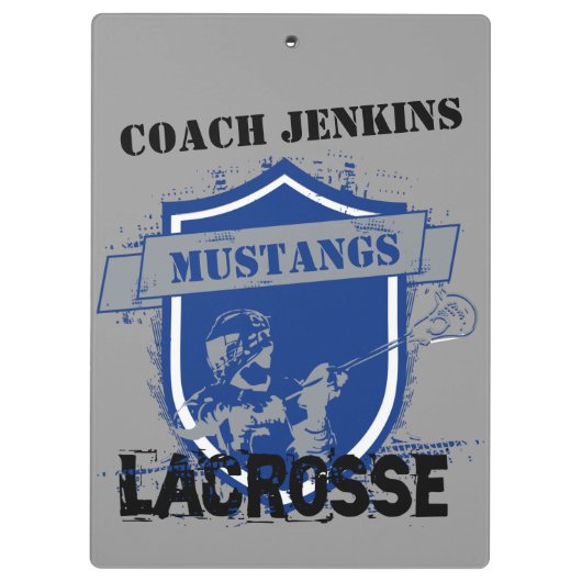 ラクロスはあなた自身の一流の用箋挟を加えます クリップボード (裏面)