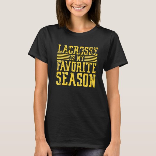 ラクロスはマイお気に入りのシーズンラクロス選手2 Tシャツ (正面)
