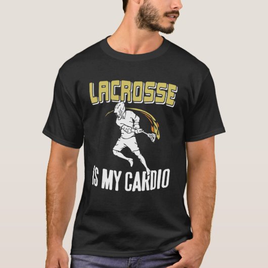 ラクロスは私のカーディオプレゼ素晴らしント Tシャツ (正面)