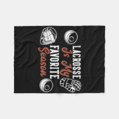 ラクロスは私のシーズお気に入りのン フリースブランケット (正面(横))