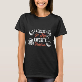 ラクロスは私のシーズお気に入りのン Tシャツ