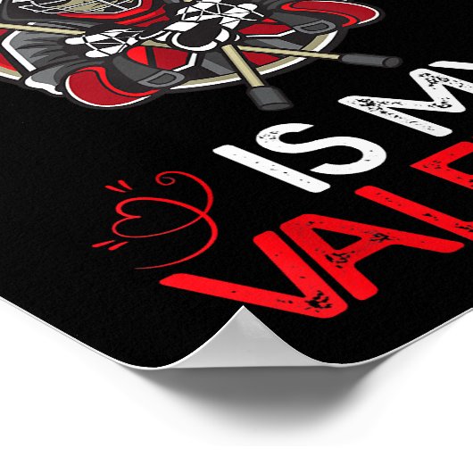 ラクロスは私のバレンタインラクロス ポスター (角)