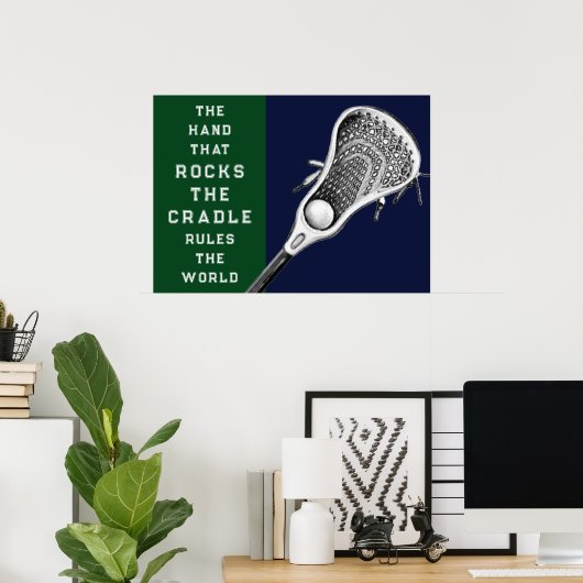 ラクロスやる気を起こさせるスポーツのポスター ポスター (ホームオフィス)