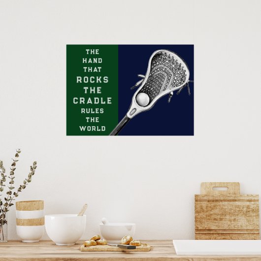 ラクロスやる気を起こさせるスポーツのポスター ポスター (キッチン)