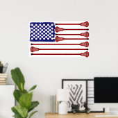 ラクロスアメリカズゲーム ポスター (ホームオフィス)