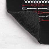 ラクロスアメリカンフラックスママデザイン マウスパッド (コーナー)