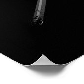 ラクロスアメリカ国旗の緩いヘルメットとスティック ポスター (角)