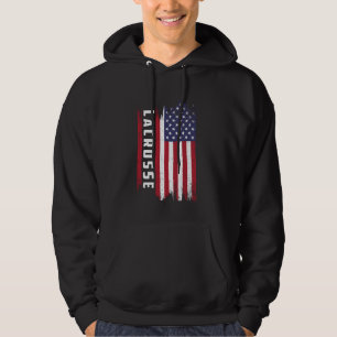 ラクロスアメリカ国旗 パーカ