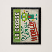 ラクロスウィスコンシンロボット – おもしろいヴィンテージ ジグソーパズル (縦)