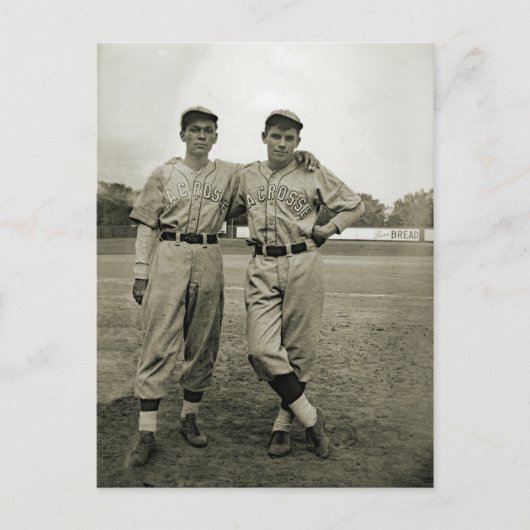 ラクロスウィスコンシン野球ヴィンテージ写真 ポストカード (正面)