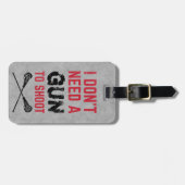 ラクロスカスタマイズデザイン、名前とアドレス ラゲッジタグ (正面横)