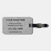 ラクロスカスタマイズデザイン、名前とアドレス ラゲッジタグ (裏面横)