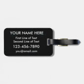 ラクロスカスタムゴアリーのタイポグラフィック荷物タグ ラゲッジタグ (裏面横)