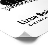 ラクロスカスタムシニアナイト署名ポスター ポスター (角)