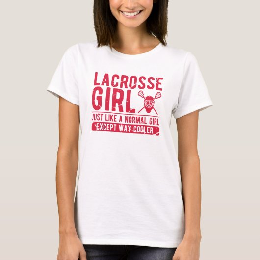 ラクロスガールギフト – 女性のLAX – レディースラクロス Tシャツ (正面)