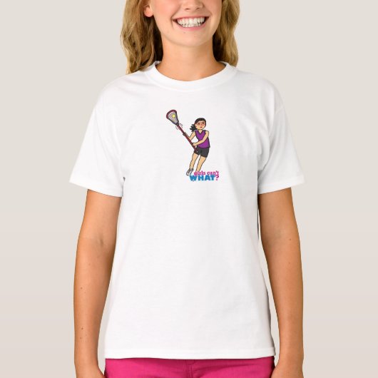 ラクロスガール – 中 Tシャツ (正面)