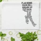 ラクロスキッチンタオル キッチンタオル (折り畳み)