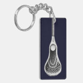 ラクロスキープサケリカリキチェーン キーホルダー (正面左)