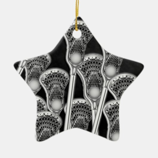 ラクロスギフトチームオレンジ セラミックオーナメント (正面)