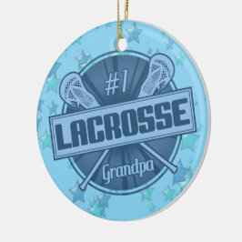 ラクロスクリスマスオーナメント, #1 LAXグランドパ セラミックオーナメント