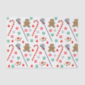 ラクロスクリスマスパターンティシューペーパー 薄葉紙 (正面)