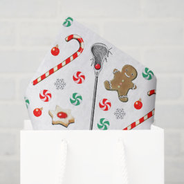 ラクロスクリスマスパターンティシューペーパー 薄葉紙