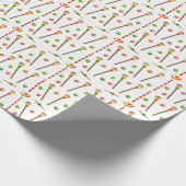 ラクロスクリスマスプレゼント ラッピングペーパー (角)