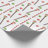 ラクロスクリスマスプレゼント ラッピングペーパー (角)