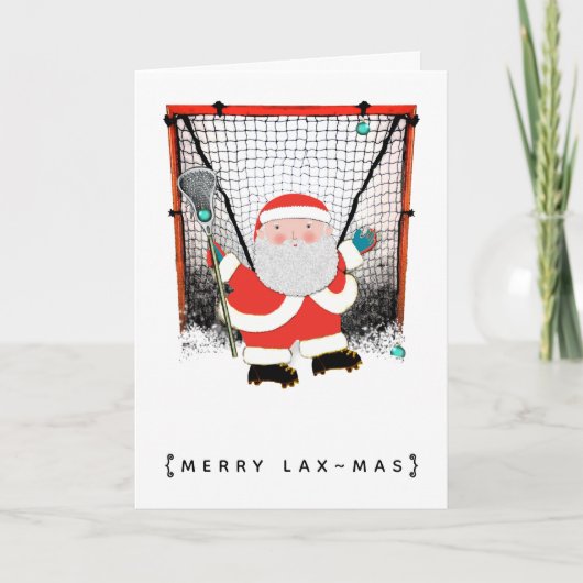 ラクロスクリスマスホリデーカード シーズンカード (正面)