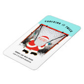 ラクロスクリスマスホリデーギフトカード磁石 マグネット (左側)