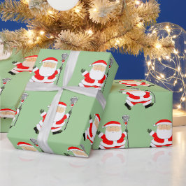 ラクロスクリスマスホリデーギフト ラッピングペーパー