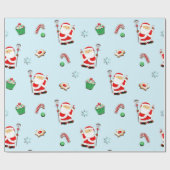 ラクロスクリスマスホリデーギフト ラッピングペーパー (フラット)