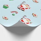 ラクロスクリスマスホリデーギフト ラッピングペーパー (角)