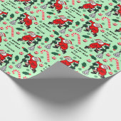 ラクロスクリスマスホリデーギフト ラッピングペーパー (角)