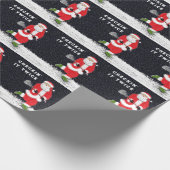 ラクロスクリスマスホリデーギフト ラッピングペーパー (角)