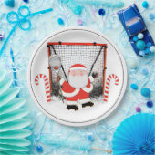 ラクロスクリスマスホリデーパーティー ペーパープレート (パーティー)