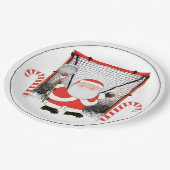 ラクロスクリスマスホリデーパーティー ペーパープレート (アングル)