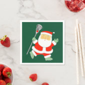 ラクロスクリスマスホリデー スタンダードカクテルナプキン (インサイチュ)