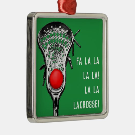ラクロスクリスマス応援 メタルオーナメント (右)