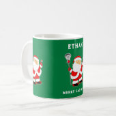 ラクロスクリスマス コーヒーマグカップ (正面左)