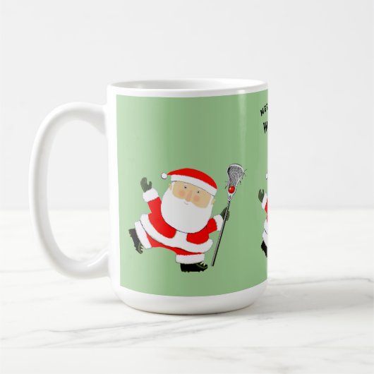 ラクロスクリスマス コーヒーマグカップ (左)