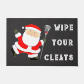 ラクロスクリスマス ドアマット (正面)