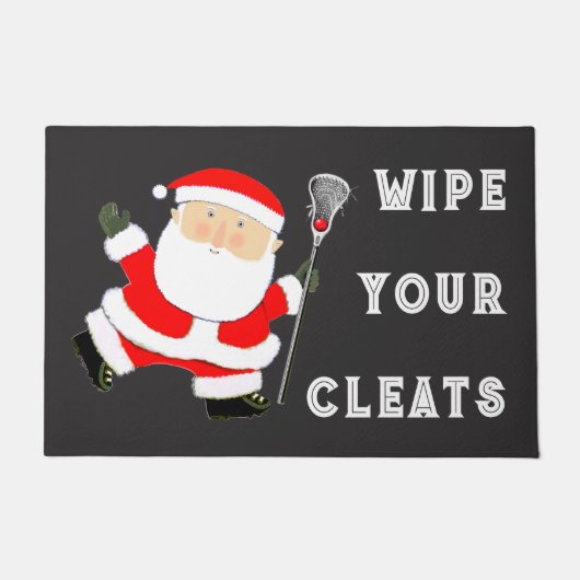 ラクロスクリスマス ドアマット (正面)