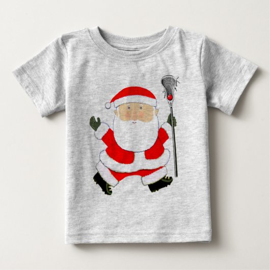 ラクロスクリスマス ベビーTシャツ (正面)