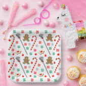 ラクロスクリスマス ペーパープレート (パーティー)