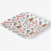 ラクロスクリスマス ペーパープレート (傾斜あり)