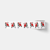 ラクロスクリスマス ホリデー サテンリボン (正面)